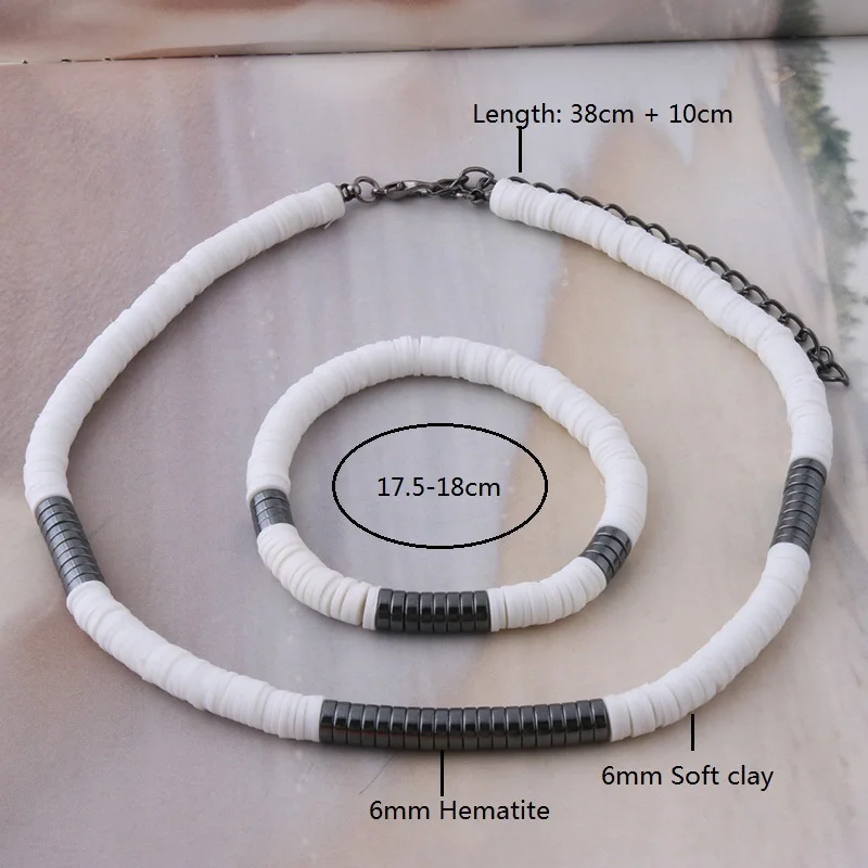 Браслет женский из гематита с бусинами нержавеющей стали | Украшения и
