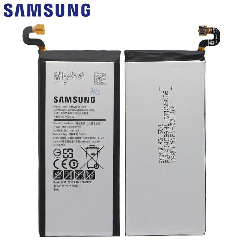 Samsung телефон Батарея EB-BG928ABE 3000 мА-ч для samsung Galaxy S6 Edge Plus G928 G928F G928G G928T G928A G928I G928S