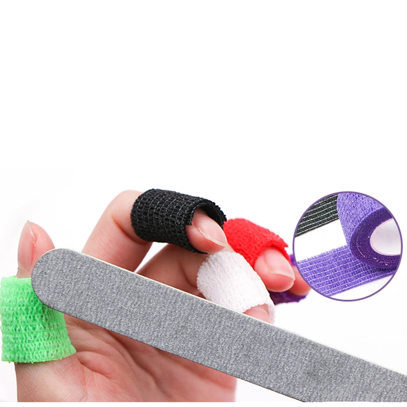 1 шт. лента для дизайна ногтей Гибкая обертка защиты пальцев повязка ухода за