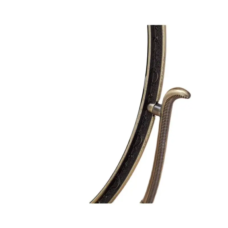 

Vintage European Makeup Mirror Desktop Metal Double Sided Rotating Home Decor Princess Cosmetic Mirror Table Vanity Mirrors