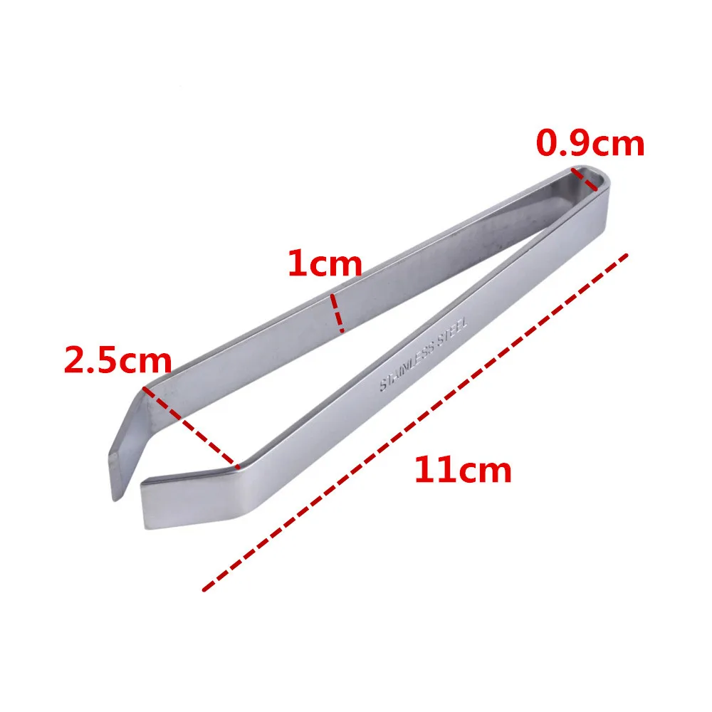 stainless steel portable fish bone tweezers pincer clip puller remover tongs fish bone plucking clamp kitchen gadgets tools 1pc free global shipping