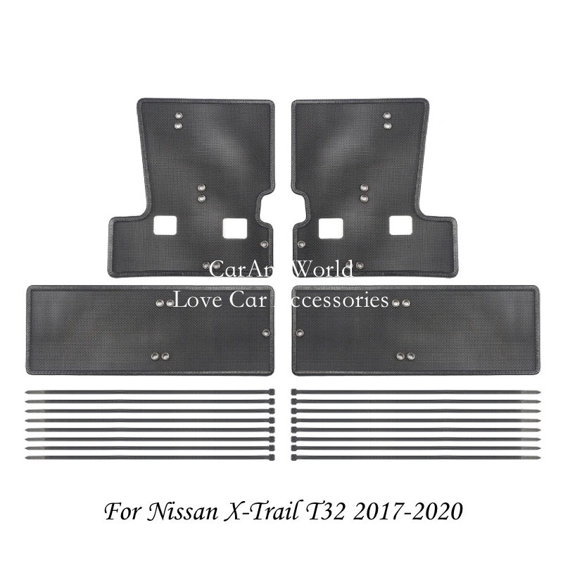 

For Nissan X-trail XTRAIL T31 2008-2010 T32 2017-2020 Middle Grilles Insert Net Protecte Guard Mesh Trims Cover Car Accessories