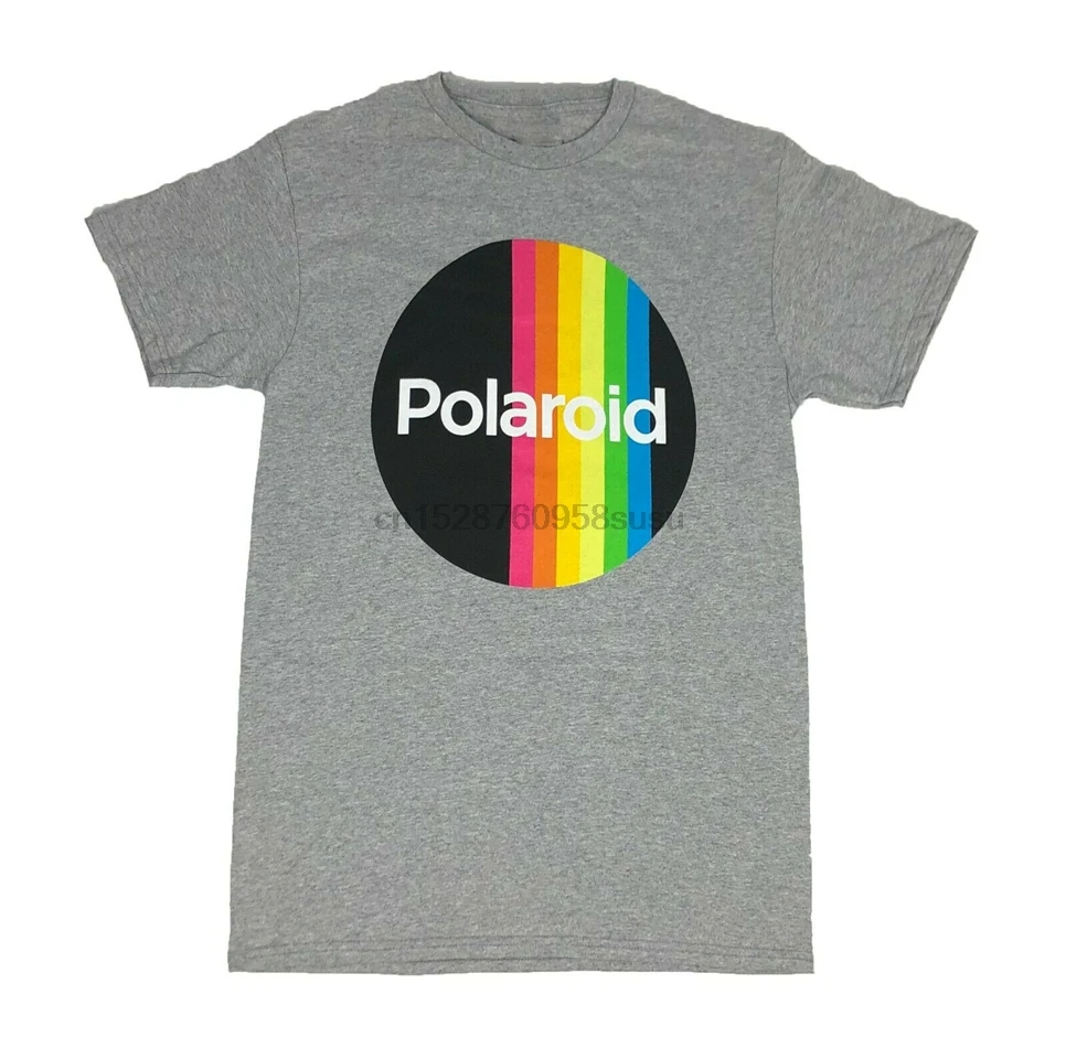 Polaroid Радуга круг Логотип мгновенная пленка камера Мужская футболка S 3Xl модная