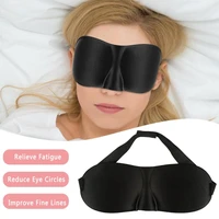 1pc 3d eye mask soft padded sleeping travel shade cover sponge rest blindfold portable black travel eyepatch men women