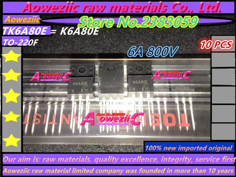 Aoweziic 2017 + 100 новые импортные оригинальные TK6A60D K6A60D TK6A60DR K6A60DR TK6A60W K6A60W TK6A65D K6A65D TK6A80E