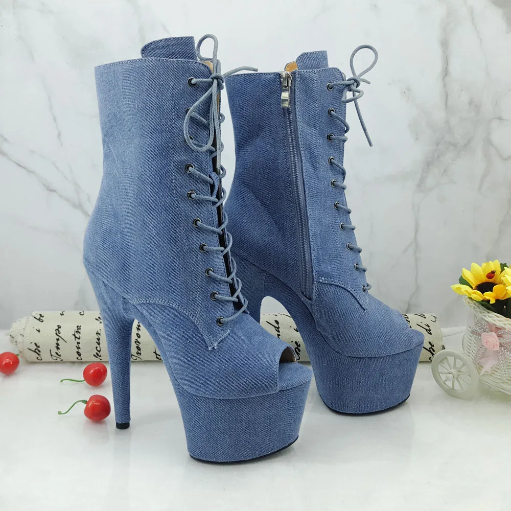 Сапоги Leecabe для танца на шесте сапоги платформе и высоком каблуке с открытым