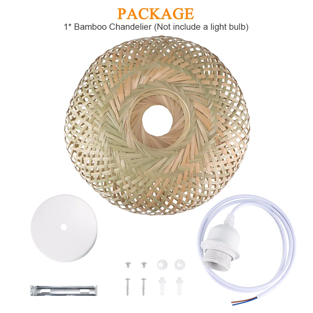 LemonBest китайское освещение ротанговая лампа ручной работы бамбуковая люстра