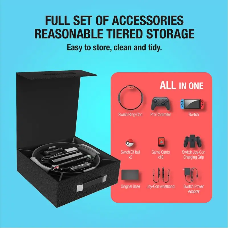

Carrying Case Storage Bag for Nintend Switch Console Fitness Ring