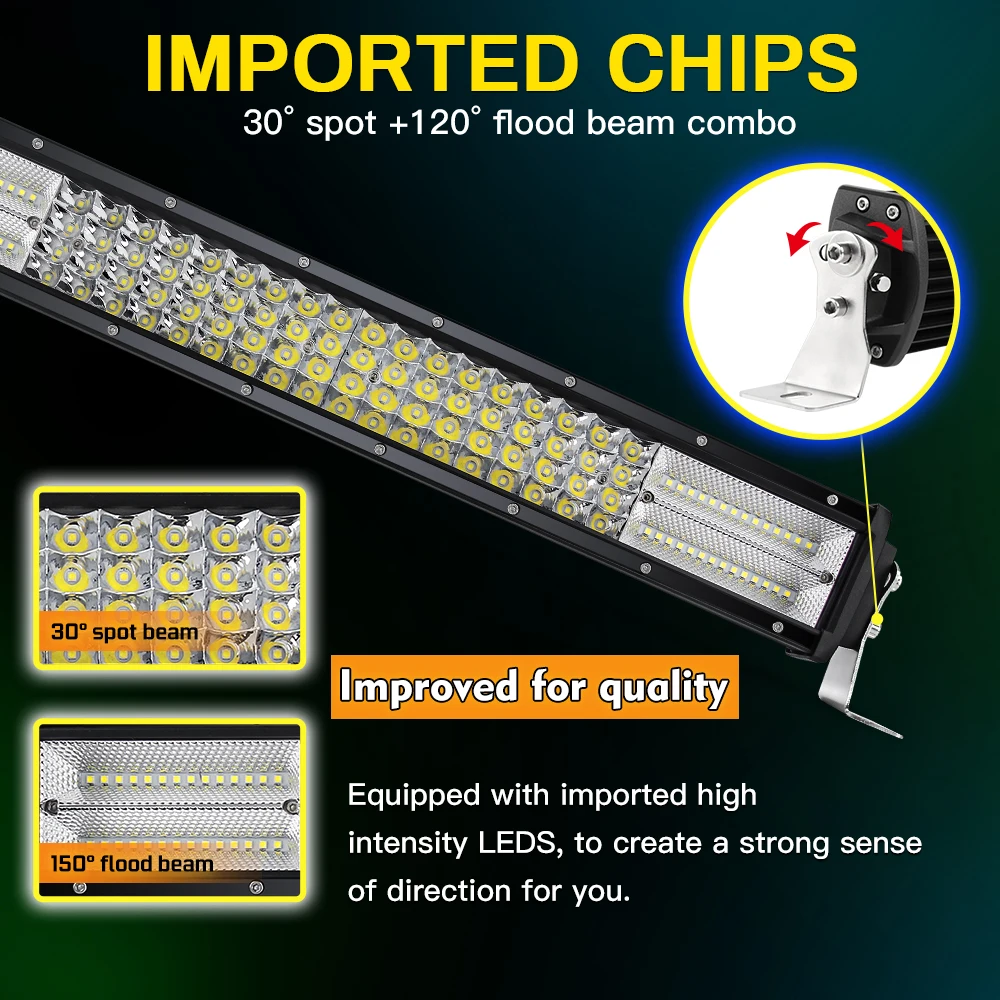 CO LIGHT 4 ряда 384 Вт 564 Вт 744 Вт 888 Вт 924 Вт 4x4 Рабочая Светодиодная панель для внедорожников комбинированный пучок лучей светодиодных фонарей для 4WD 4x4 автомобилей Грузовик внедорожник ATV 12 в 24 В