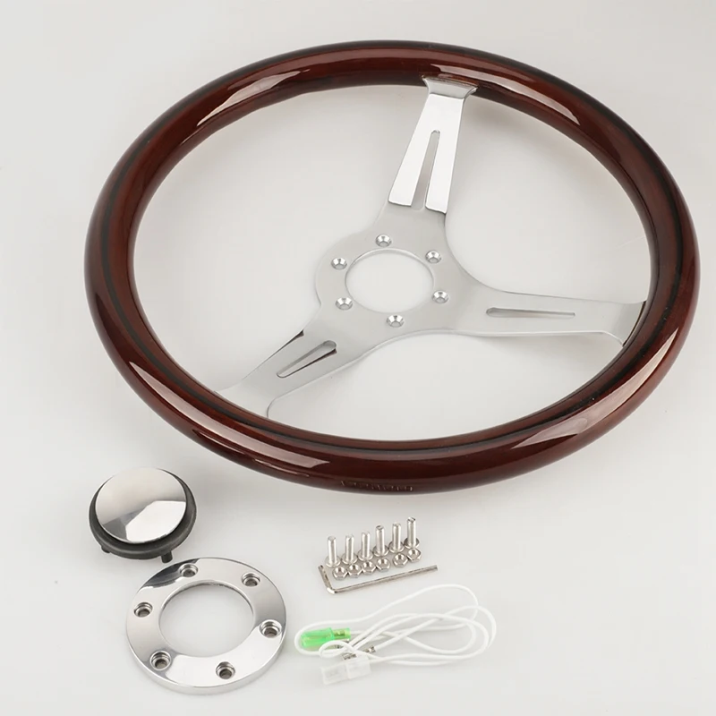 

Universal 380mm 15 Inch Grant Classic Nostalgia Style Wood Grain Steering Wheel