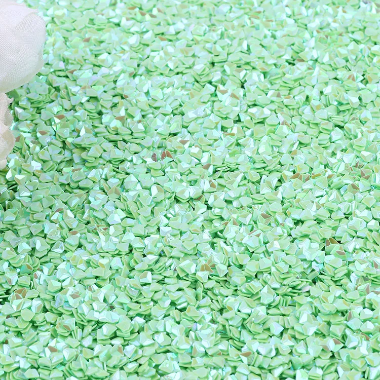 fruit green 10 г Алмазная форма, Сыпучие блёстки для ремесла DIY Scrapbooking свадебные ногти конфетти декорация ремесло блеск блесток пайетки 3 мм - Цвет: fruit green