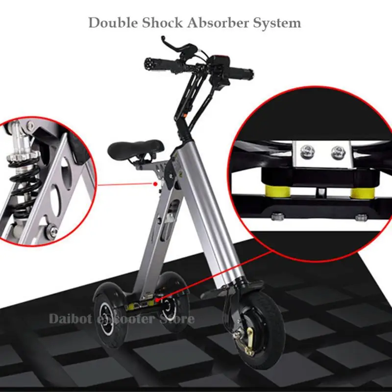 Электрические скутеры для взрослых 8 дюймов трехколесный электрический
