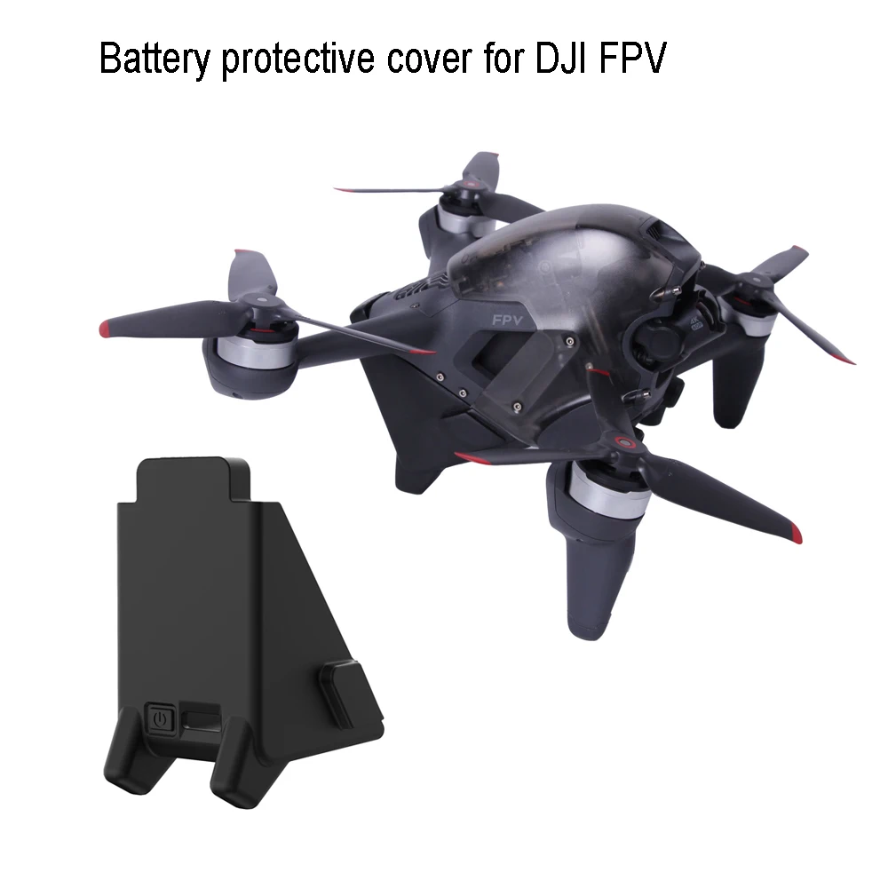 Защитный чехол для аккумулятора дрона 2 в 1 DJI FPV Highten аккумулятор передачи посадочная крышка аккумулятора для DJI FPV Fly More расческа аксессуары