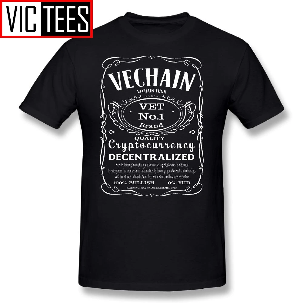 T-Shirt da uomo VeChain Thor veterinario T-Shirt da uomo estate 100% T-Shirt in cotone T-Shirt di alta qualità taglie forti