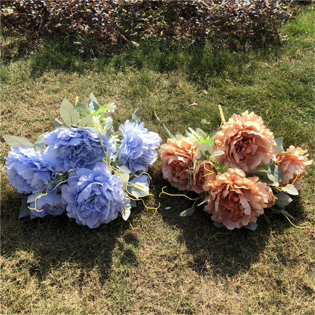 Европейский Стиль Цветочный Искусственный Пион Моделирование цветы украшения