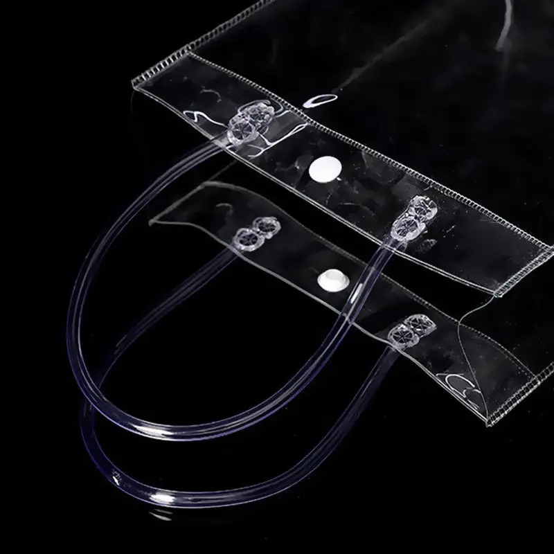 Прозрачная мягкая сумка из ПВХ с ручной петлей для женской упаковки ювелирных