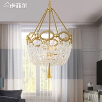 American restaurant crystal lamp creative art personality cloakroom bedroom lamp light luxury board room design style lamps
