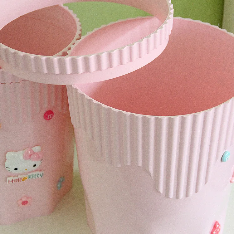 Hello kitty мусорное ведро для ванной спальни туалета пластиковые мусорные корзины