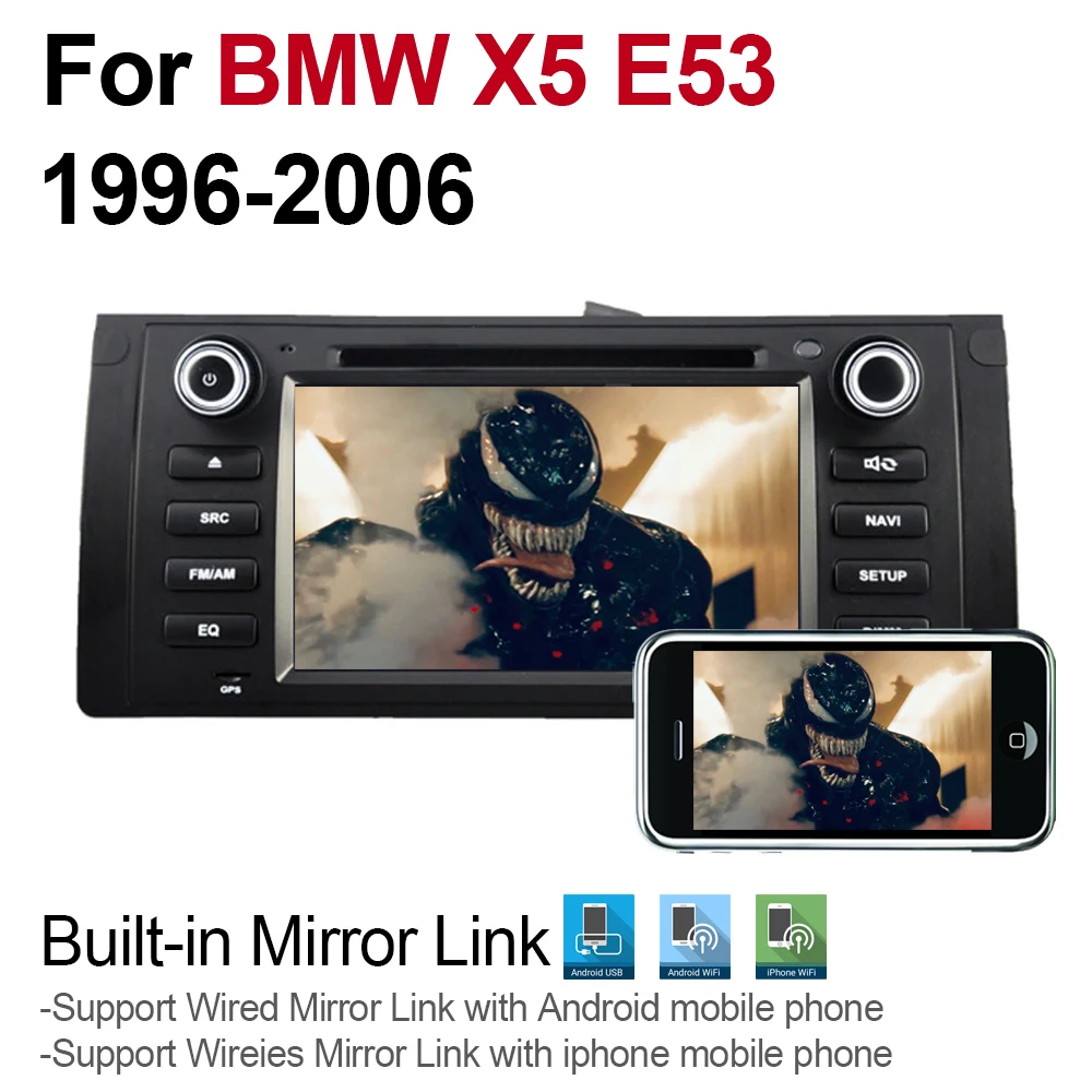 7 &quotAndroid автомобильный мультимедийный плеер 2 Din WIFI GPS навигация Авторадио для BMW X5