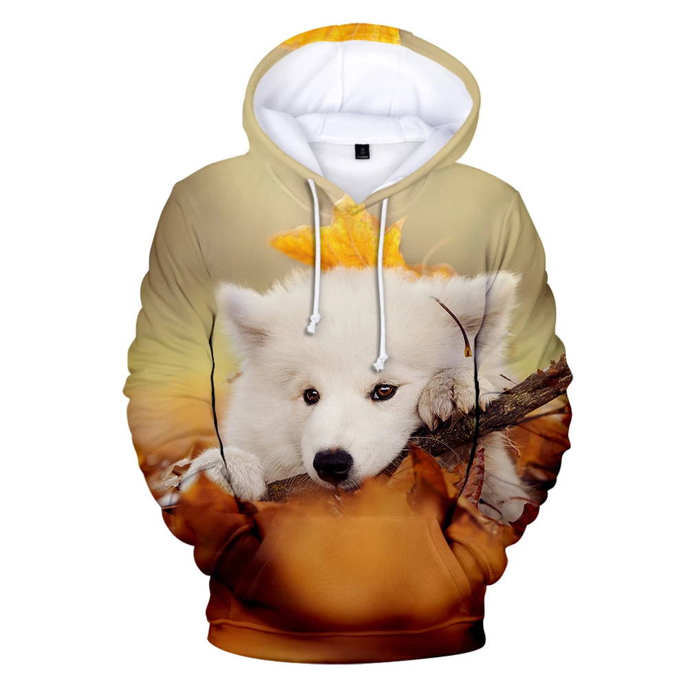 

New Popular Men's/Women's/Children's Hoodies 3D Print Sweatshirts Harajuku Long Sleeve Clothes Hooded Plus Size Samoyed hoodies
