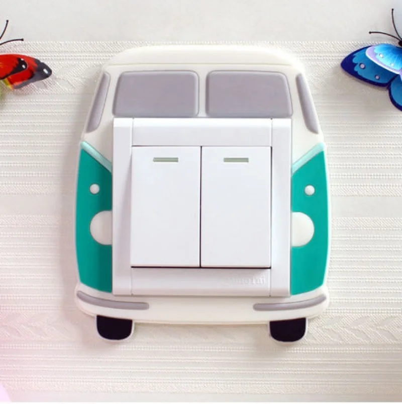 Силиконовые наклейки с переключателями мультяшное украшение для детской