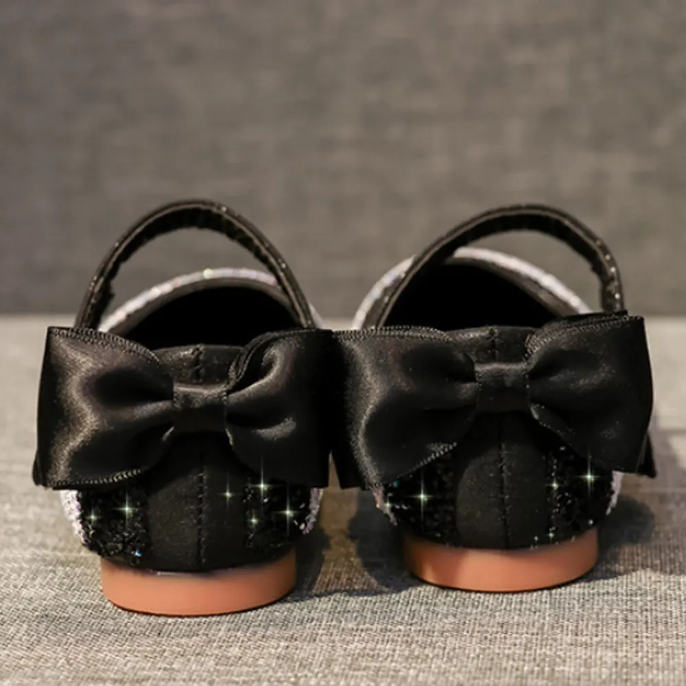 

Baby Girls Black Halloween Shoes for Kids Glitter Shoes Flower Girls Shoes Princess Pink Shoes Christmas Party Shoes 2t 3t 4t