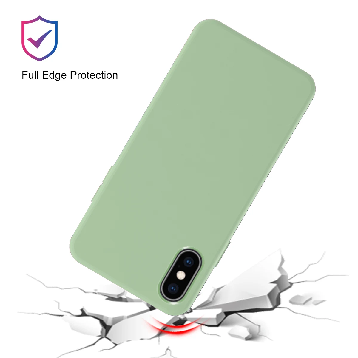 Для iPhone 11 Pro Max XS XR X 8 7 6s 6 Plus тонкий мягкий чехол из ТПУ для телефона встроенный