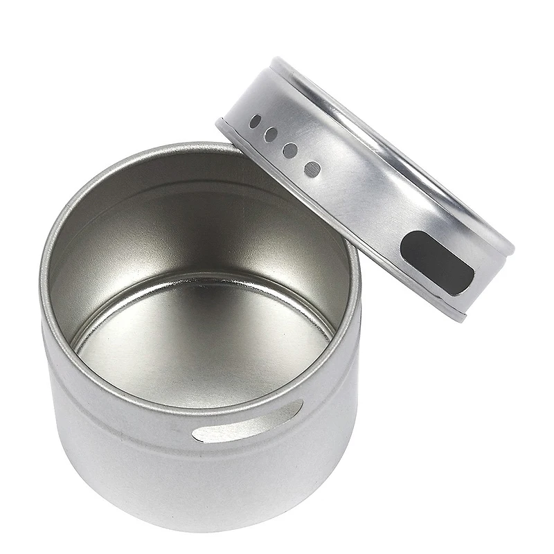 Горячая продажа Магнитные Банки для специй из нержавеющей стали Набор банок с