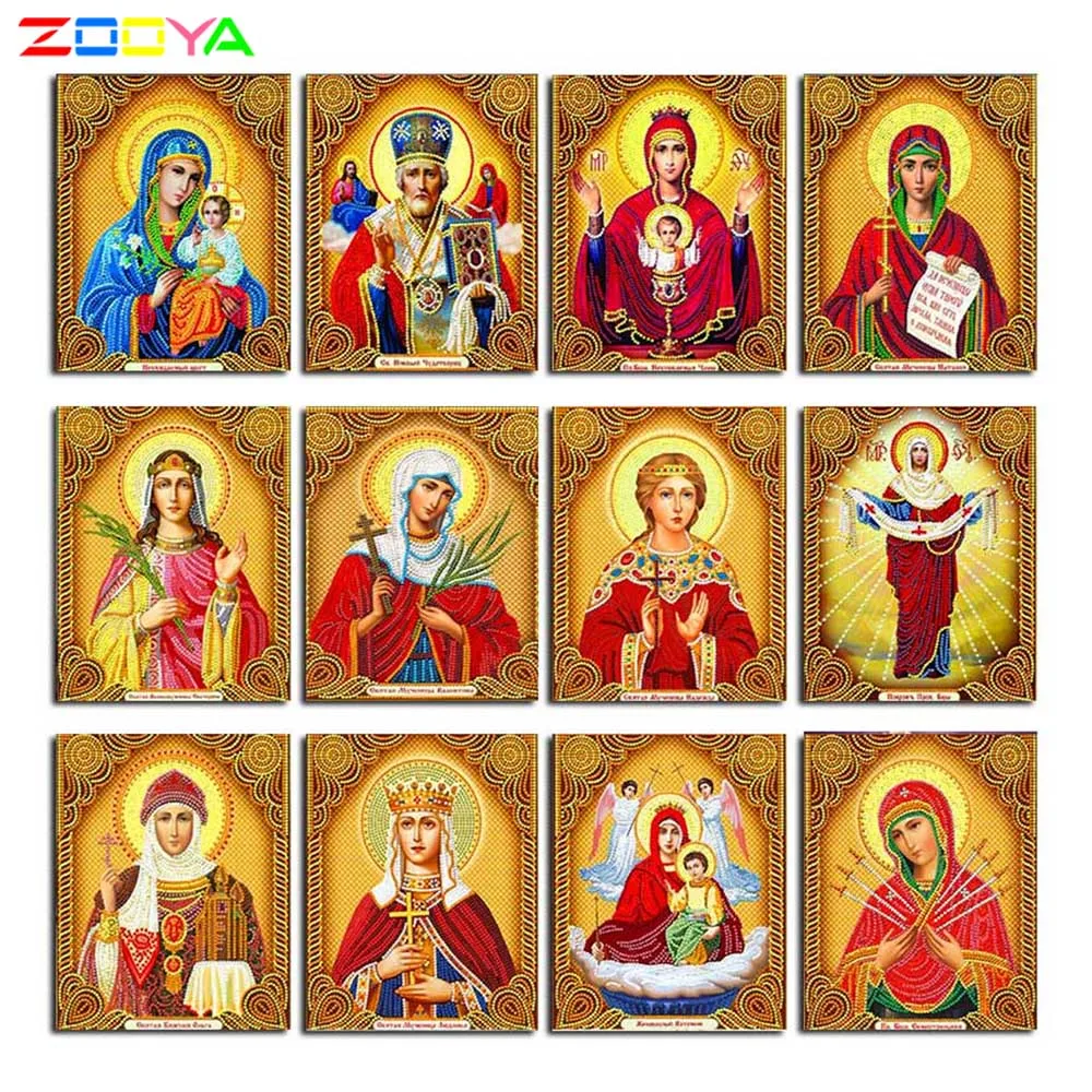 Алмазная вышивка икон религиозная мозаичная картина Набор для творчества 5D