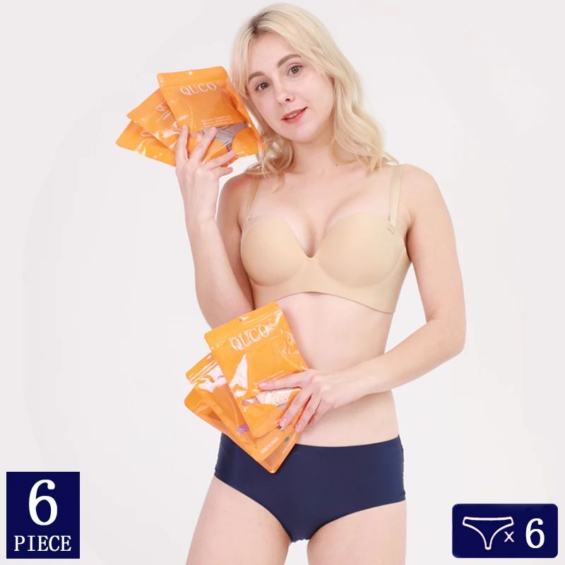 

6pcs/lot sexy women underwear cotton Lingerie Female Briefs Transparent women panties Ice silk seamless underwear