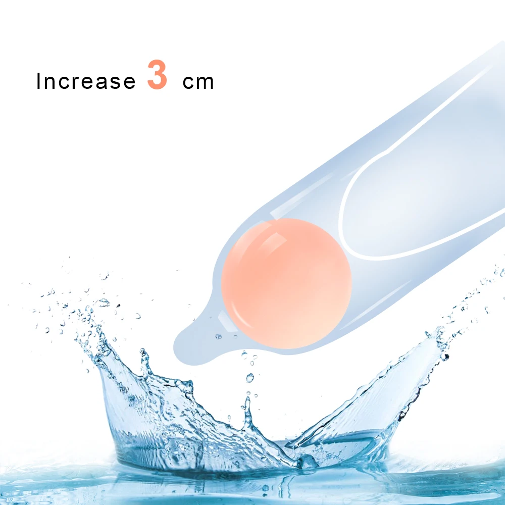 Многоразовые шариковые удлинители для пениса OLO нормальный презерватив