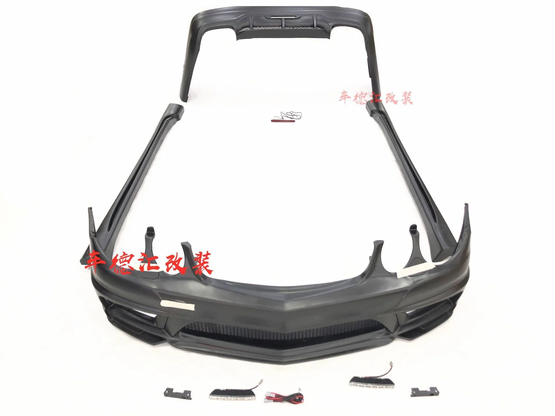 

Suit For Mercedes 4-09 Benz W211 E-class 230 260 280 350 Refitted Wald Big Surround Front Rear Bar Tail Wing