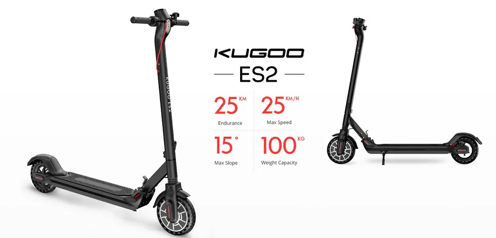 [Европейский запас] KUGOO ES2 складной электрический скутер для взрослых дисковый тормоз 350 Вт 7.5AH e скутер электрический скейтборд M365 PK Ninebot