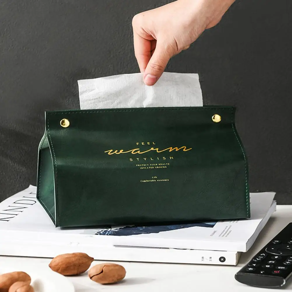 Хит продаж 50% V-образная открывающаяся сумка для салфеток из искусственной кожи с