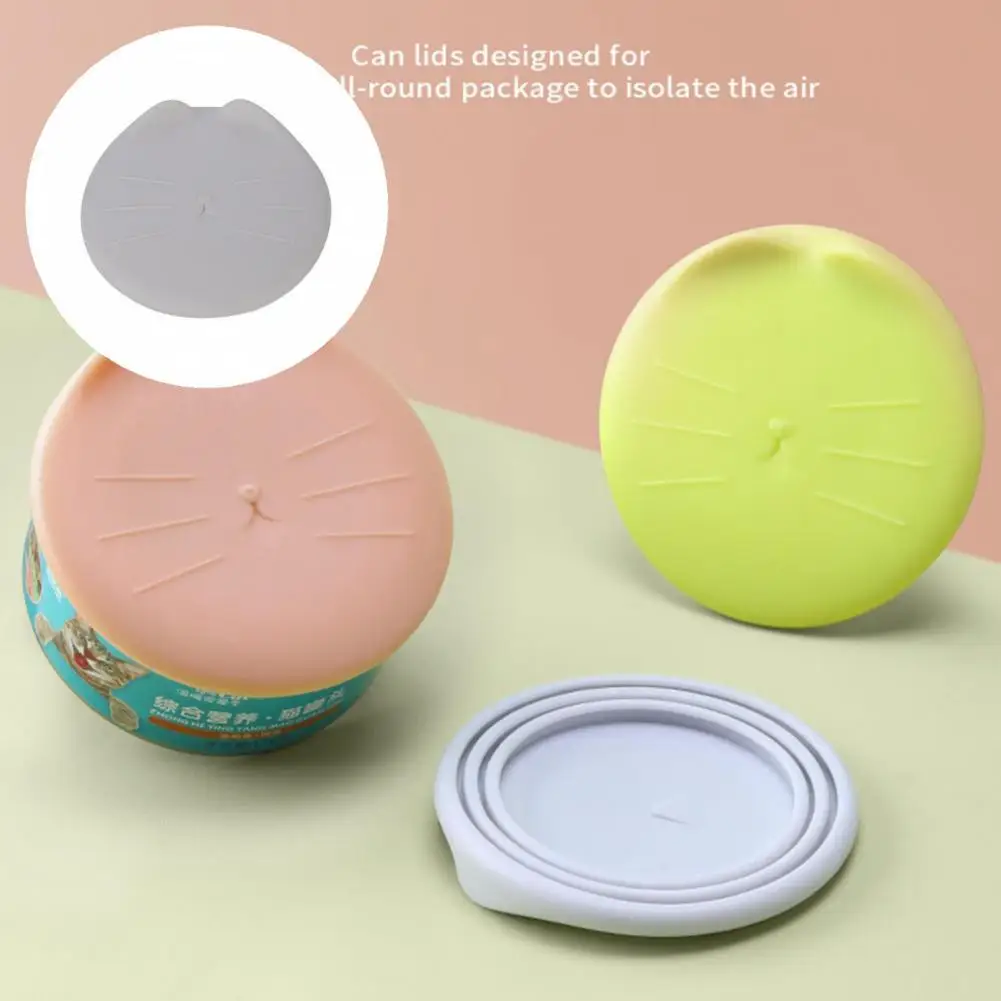 

Креативная крышка 6,5/7,5/8,5 см с хорошей герметичностью для пищевых продуктов Универсальная крышка для пищевых продуктов для домашних животн...