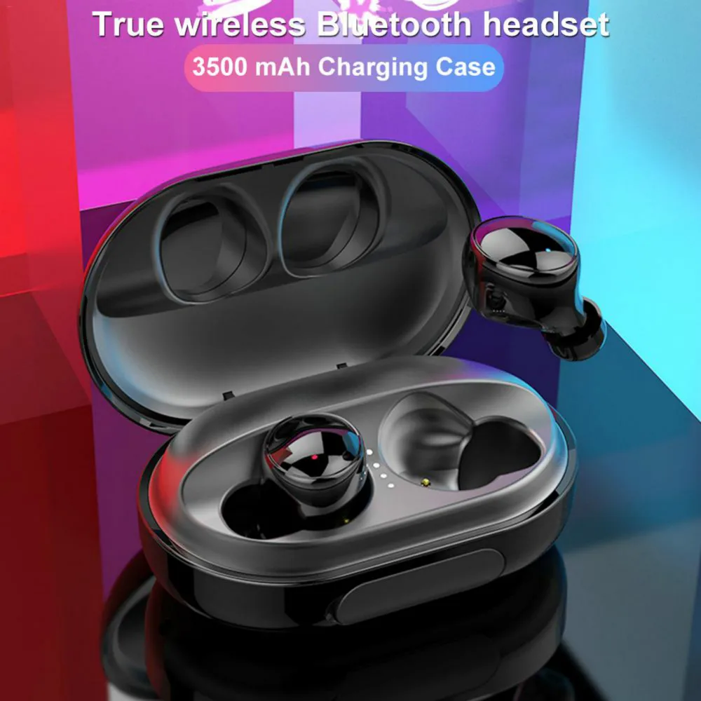 

TWS Wireless Bluetooth Earphone IPX8 Waterproof Sports Headset Touch Noise Reduction HD Stereo Sound Earphone With Charging Box