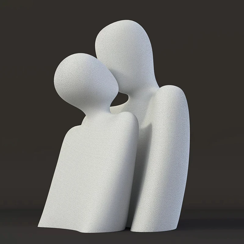 

European Resin Couple Model Statues Home Decoration Accessories Modern Abstract Sculpture Living Room Decor Office Desk Decor