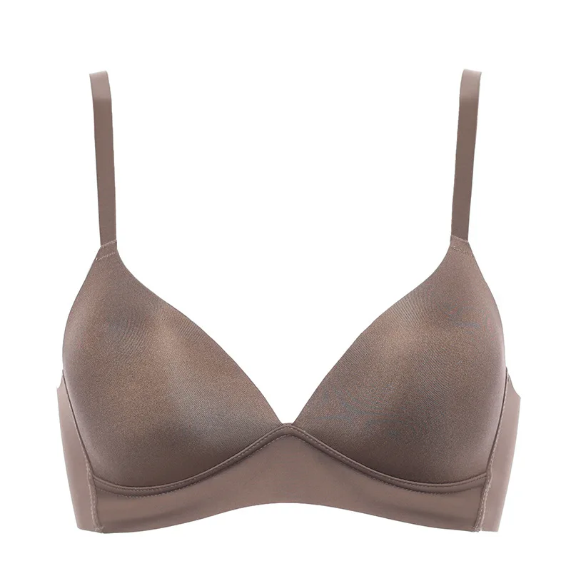 

Simple Lady's Bra Thin Bralette Upper and Lower Thick Smooth Bra Bra