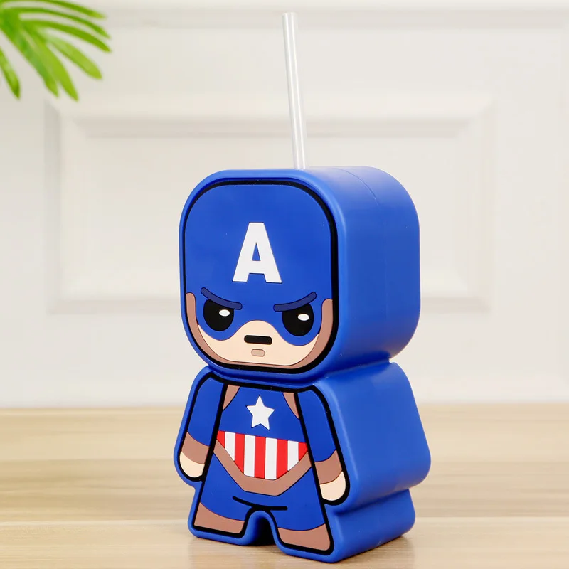 Disney Marvel Aavengers Человек-паук 2 фигурки чашки с картинками из мультфильмов игрушки Marvel Человек-паук чашка для воды попкорн игрушка с бочкой для детей Funs - Цвет: Color5