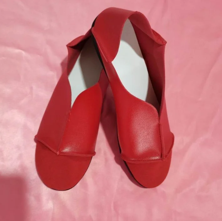 Женская кожаная обувь Лоферы для мам Мягкая ручной работы на плоской подошве