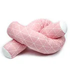 Защитные накладки на детскую кроватку, накладки на бампер для детской кроватки, направляющие для постельного белья из смеси хлопка детский
