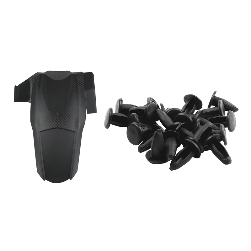 

24 шт. Пластик заклепки клип 3 мм x 5 мм x 11 мм черный с заднее крыло мотоцикла