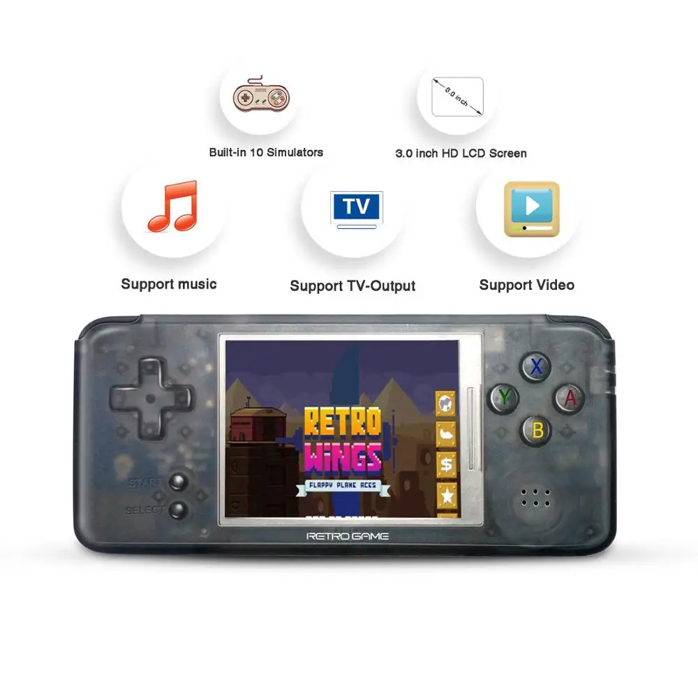 Новая игровая консоль RS97 IPS в стиле ретро видеоигры эмуляторы ручной игровой