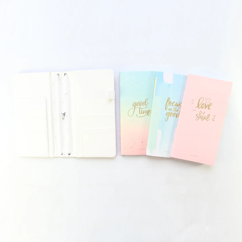 Domikee милые конфетные корейские кожаные толстые Многоразовые Пули дневник