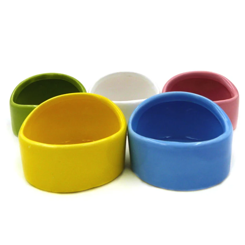 Полукупольная керамическая миска для маленьких домашних животных чтобы не