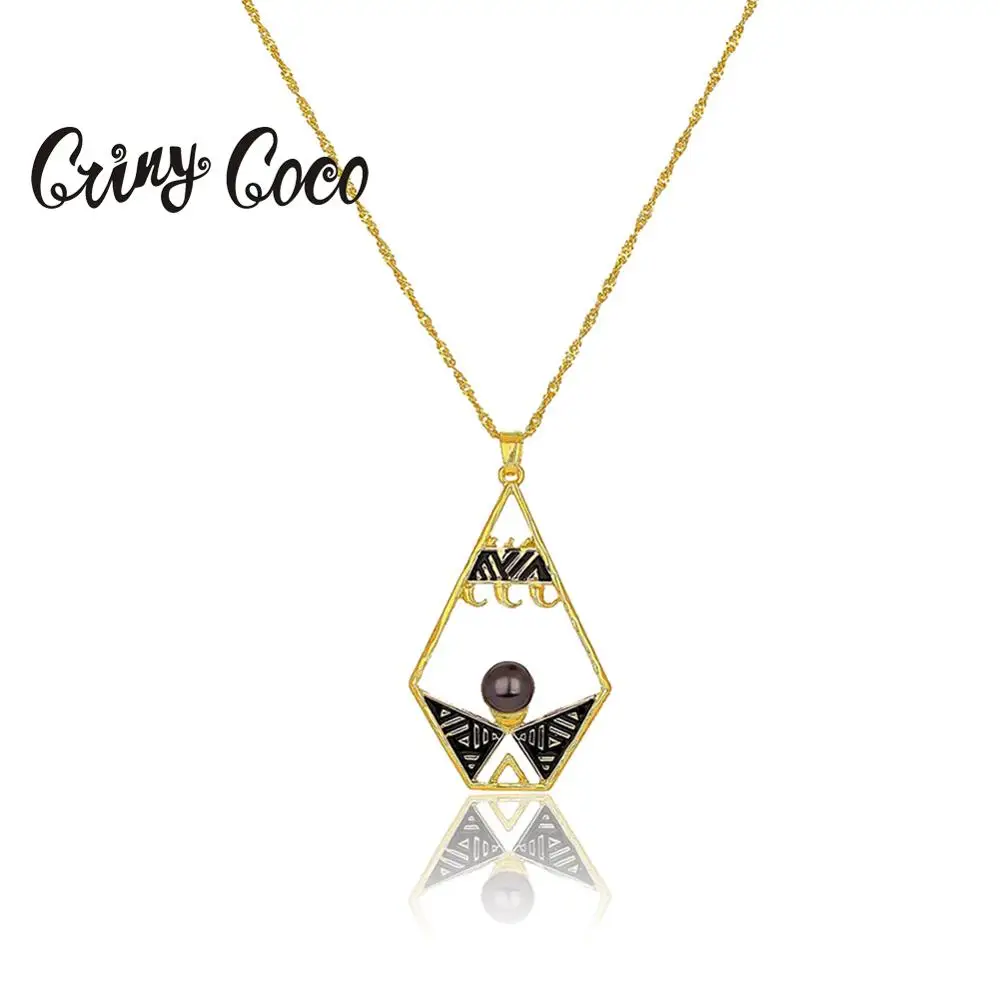 Cring Coco винтажные Гавайские жемчужные ожерелья и подвески Женские Геометрические