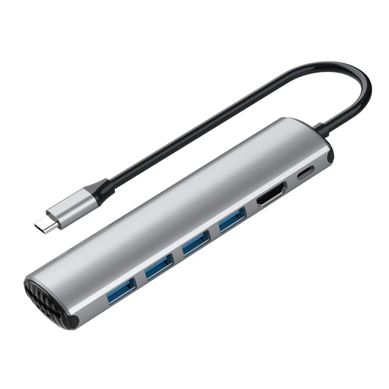 

3.0USB HUB TYPE-C to 8 in 1 Card Reader Hub Converter Hub Portable Aluminum Alloy Adapter