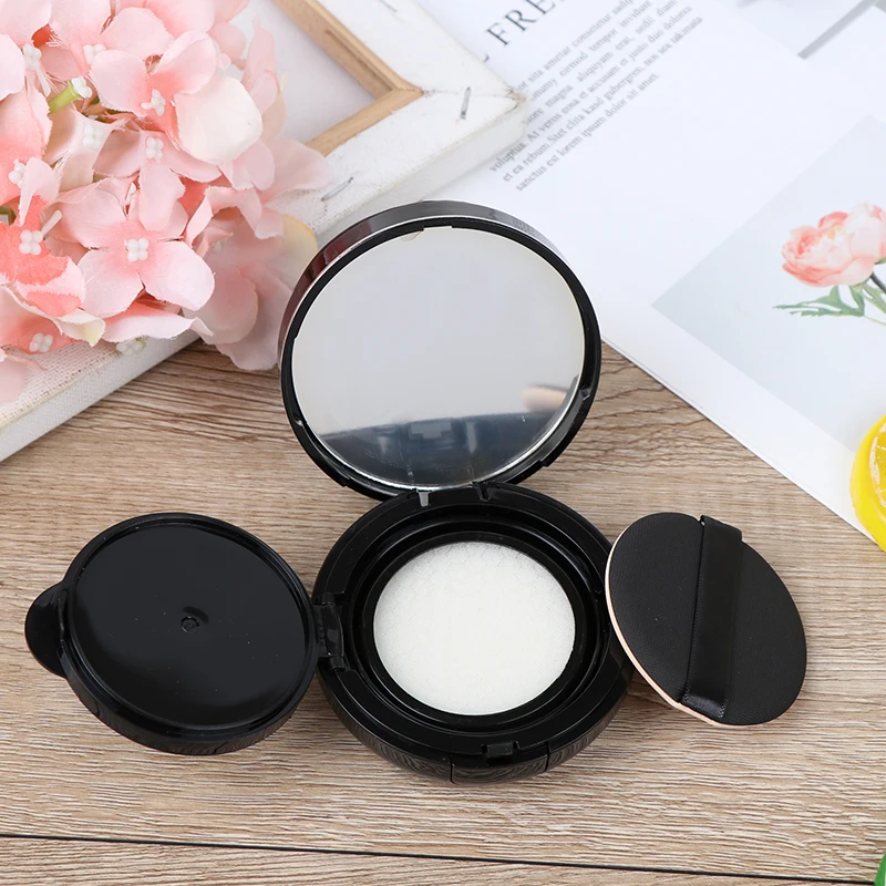 

1set Empty CC Cream Container Air Cushion Puff Box Dressing Case Sponge Mirror Mutli-type To Choose