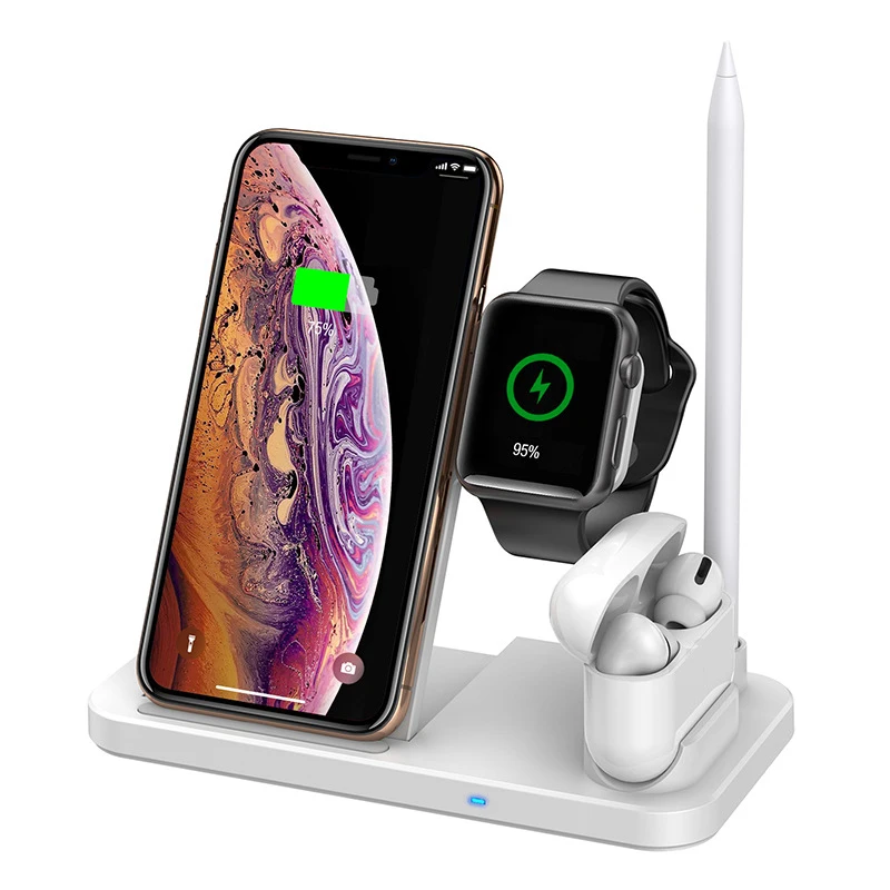 3 in 1 fast wireless chargers for apple docking station induction charger for apple watch airpods iphone 11 12 13 pro max free global shipping