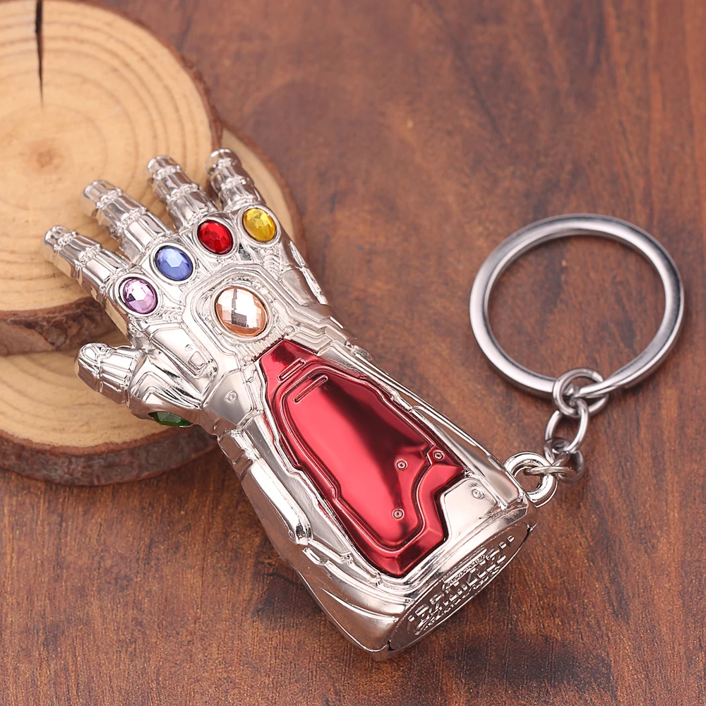 Marvel Мстители 4 бесконечные войны брелок перчатка Таноса Модель брелок для мужчин и женщин подарок брелок Llaveros аксессуары ювелирные изделия